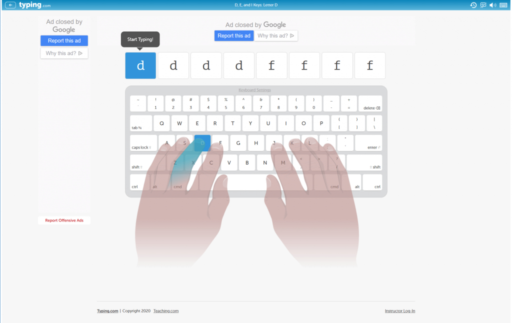 Typing.com is a best typing software for windows 10