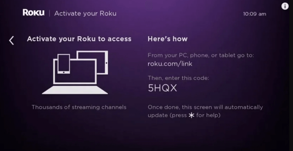 get the code to activate Crave on Roku