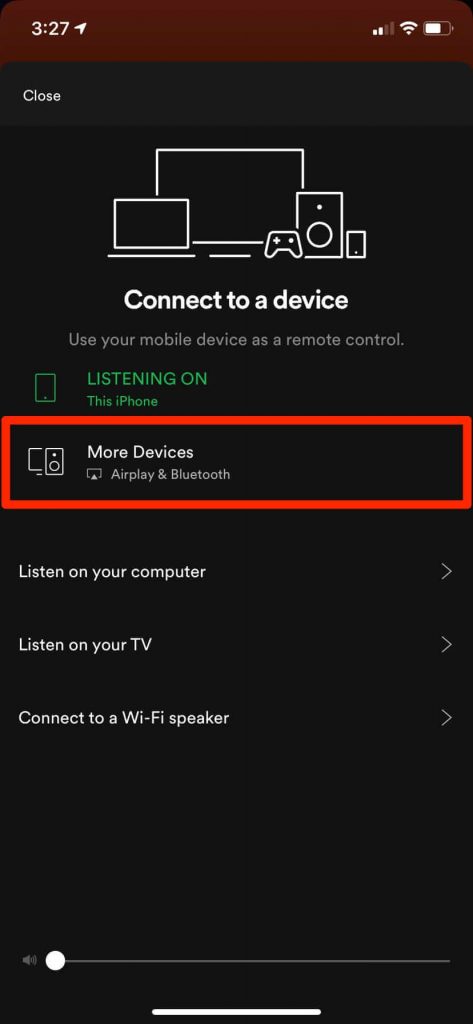 Select AirPlay & Bluetooth