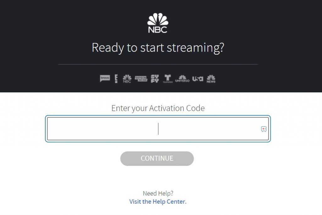 NBC Activation  Website