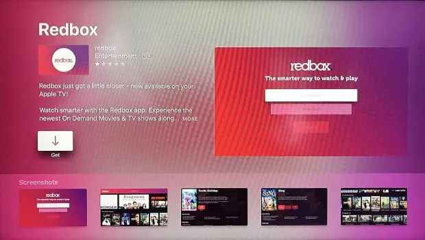 Get Redbox on Apple TV