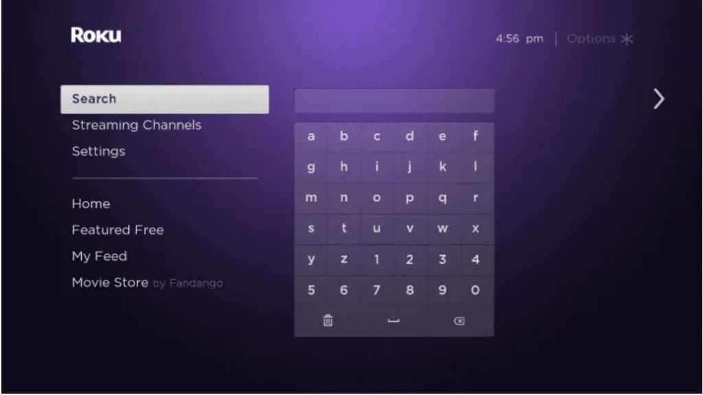 Search Channels option
