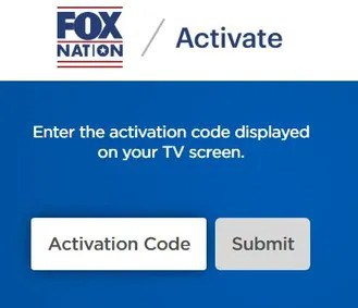 FOX Nation Activation Website