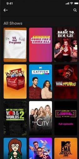 MTV iOS app