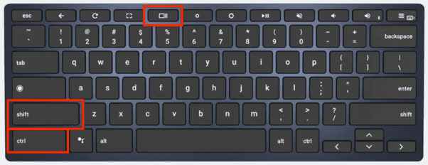 use control shift keys to screen record chromebook 
