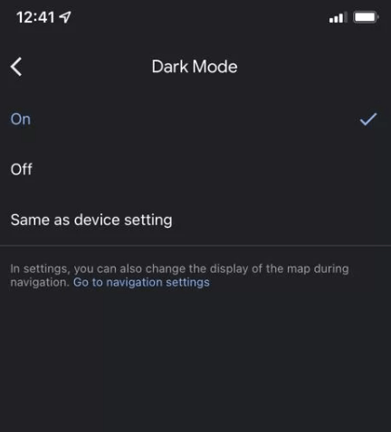 Turn on Dark mode