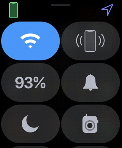 tap on the battery icon 