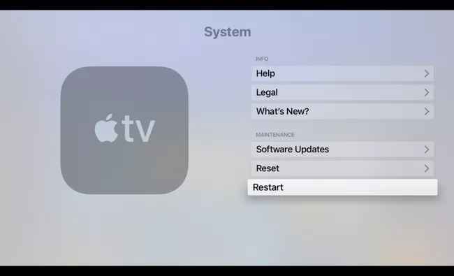 Restart the System when Apple TV Not Working