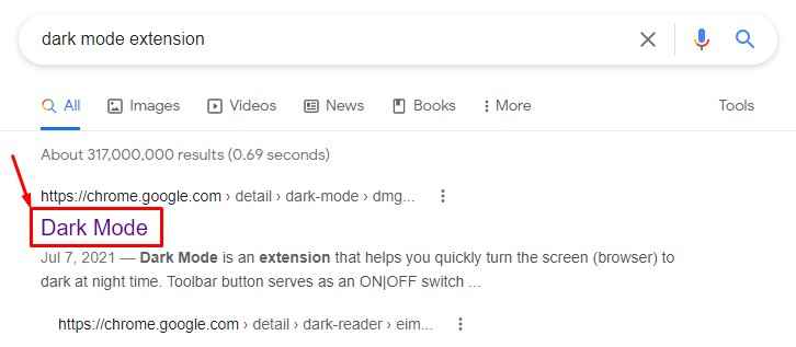 select a dark mode extension Google Sheets Dark Mode