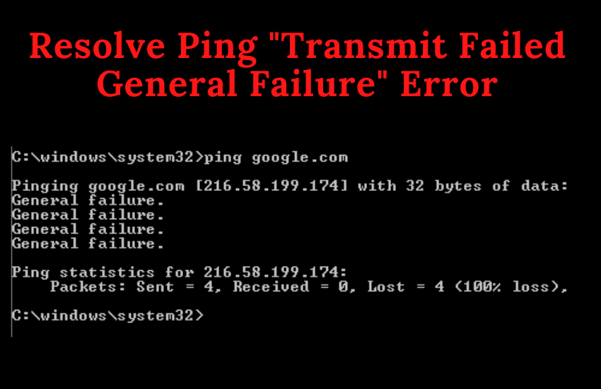 Resolve Ping Failure issue'