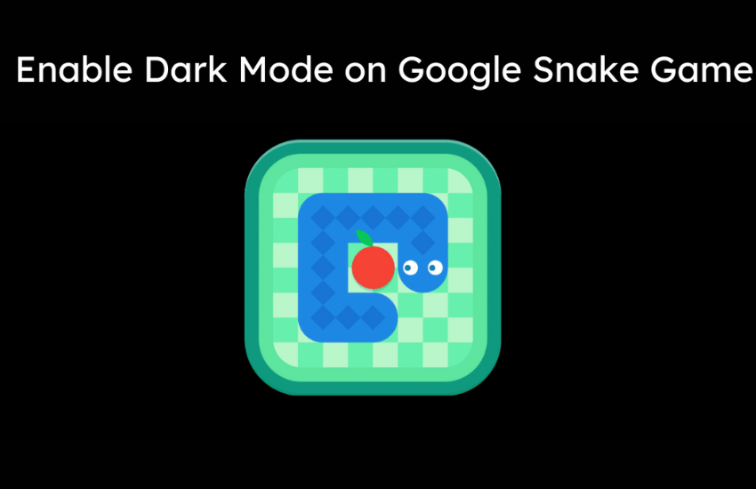 Enable dark mode on Google Snake game