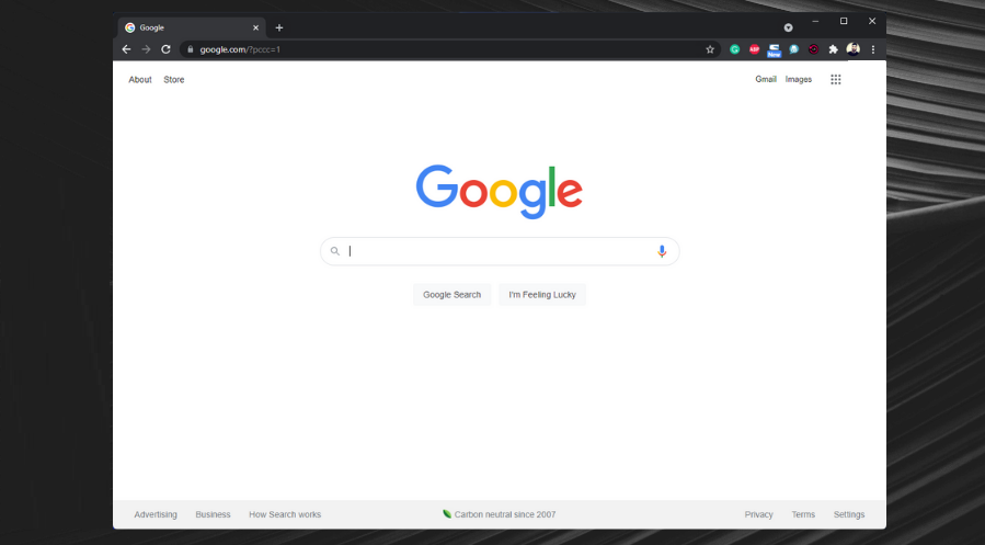 Google Chrome dark mode is disabled