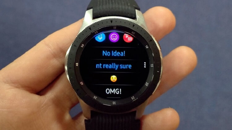 Select a Quick Whatsapp response on Galaxy Watch