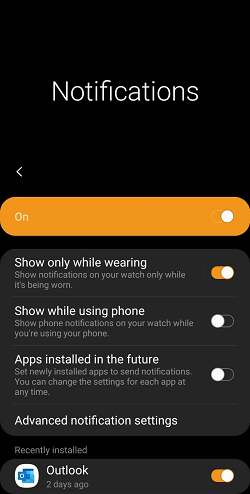 Tap show while using phone