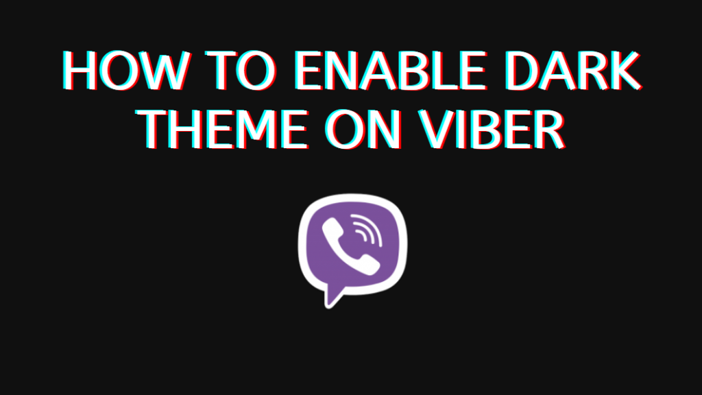 dark theme on Viber