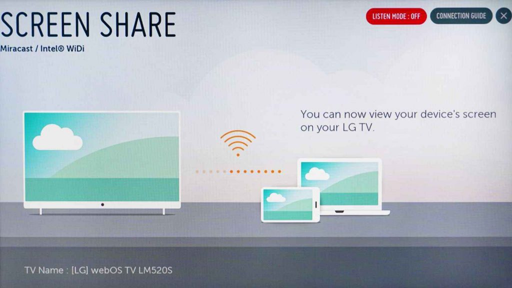 Enable Screen share on LG Smart TV
