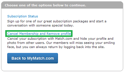 Select Cancel membership and remove account 