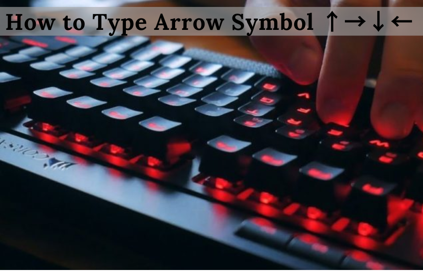 How to Type Arrow Symbol