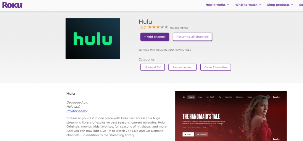 Download Hulu on Element Smart TV
