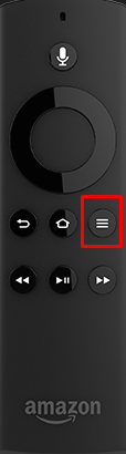 Tap the Menu button on Firestick remote